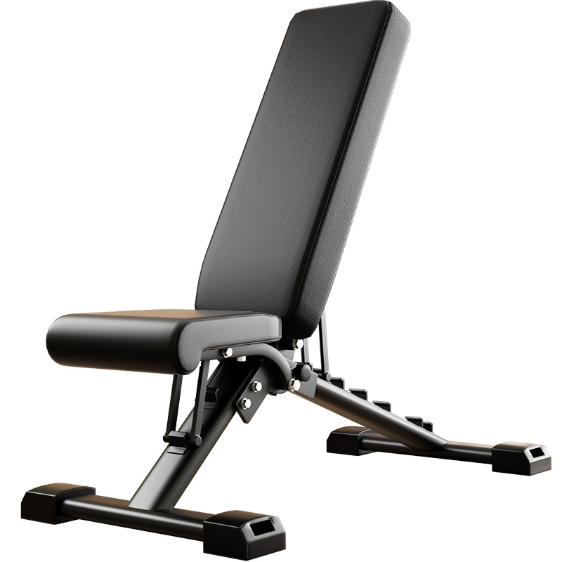 Fitness Equipment - Bangku Dumbbell Lipat Komersial Multifungsi, Kursi