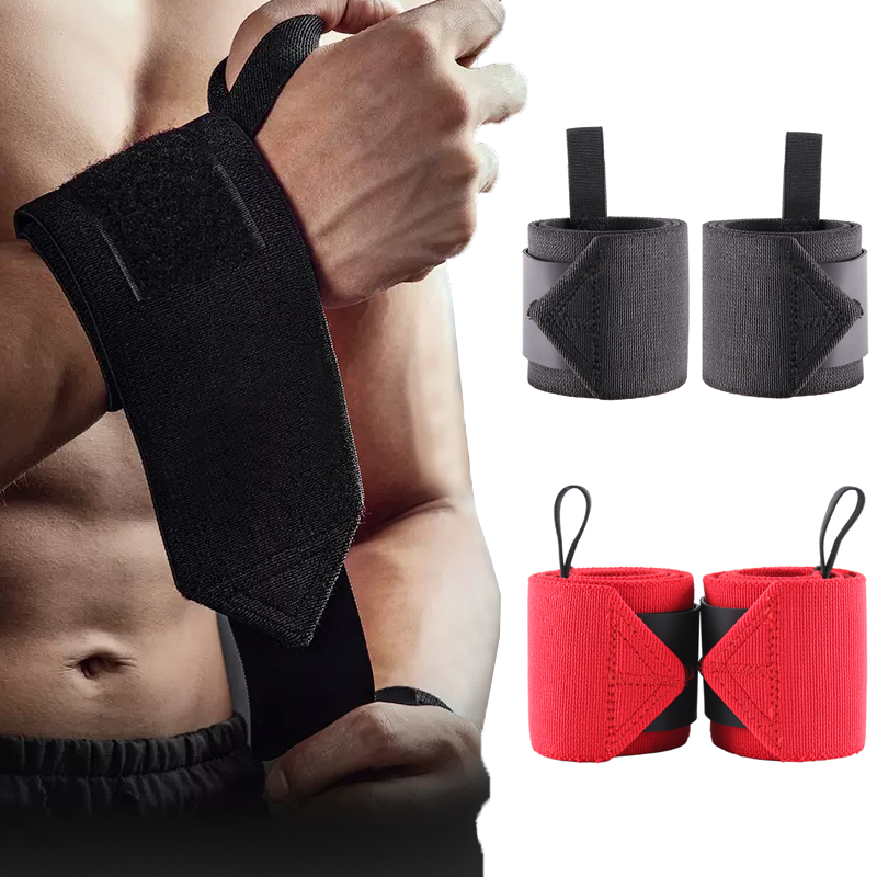 Wrist Wraps Weightlifting Support - 2 ukuran bungkus pergelangan tangan kaku