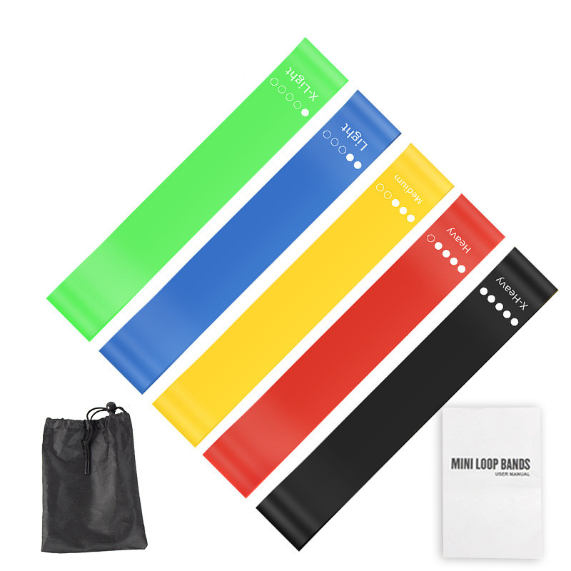 Pilates Bar Kit With Resistance Bands - 5 Buah Set Tali Resistensi TPE