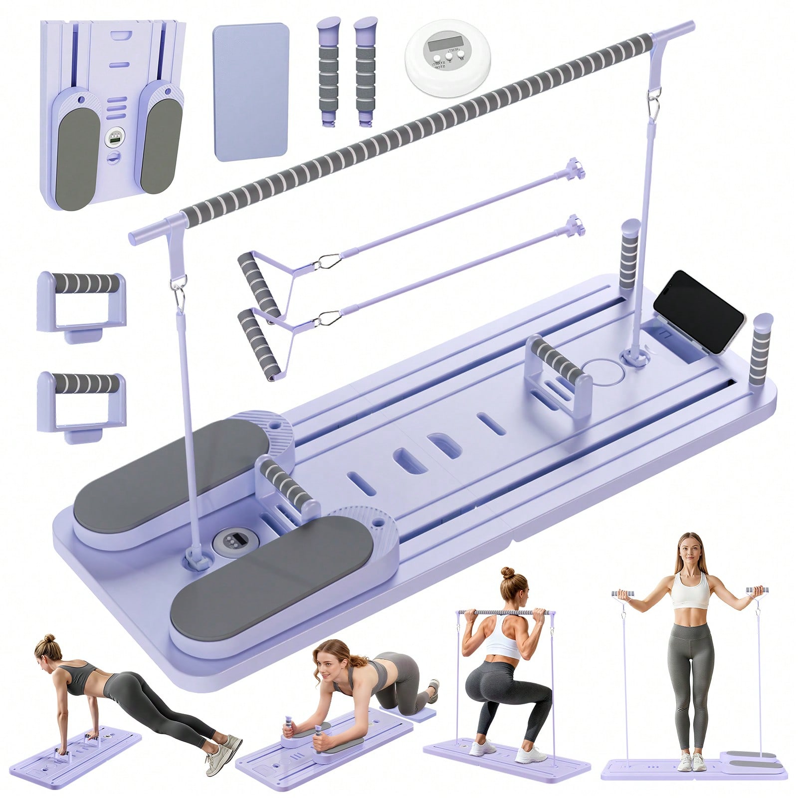 Reformer Pilates dengan Bar, P - Fitness Equipment ulasan dan harga