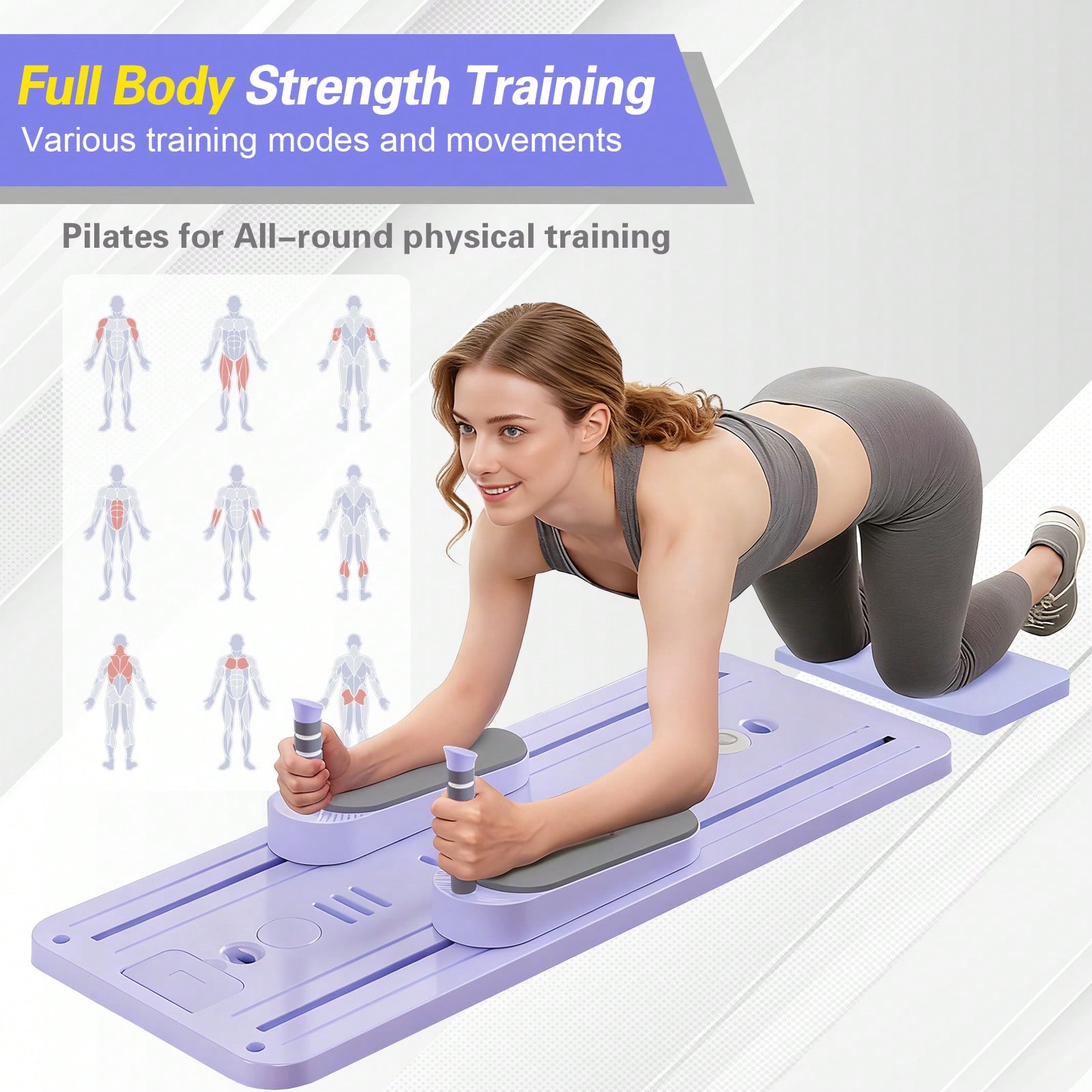 Reformer Pilates dengan Bar, P - Fitness Equipment ulasan dan harga