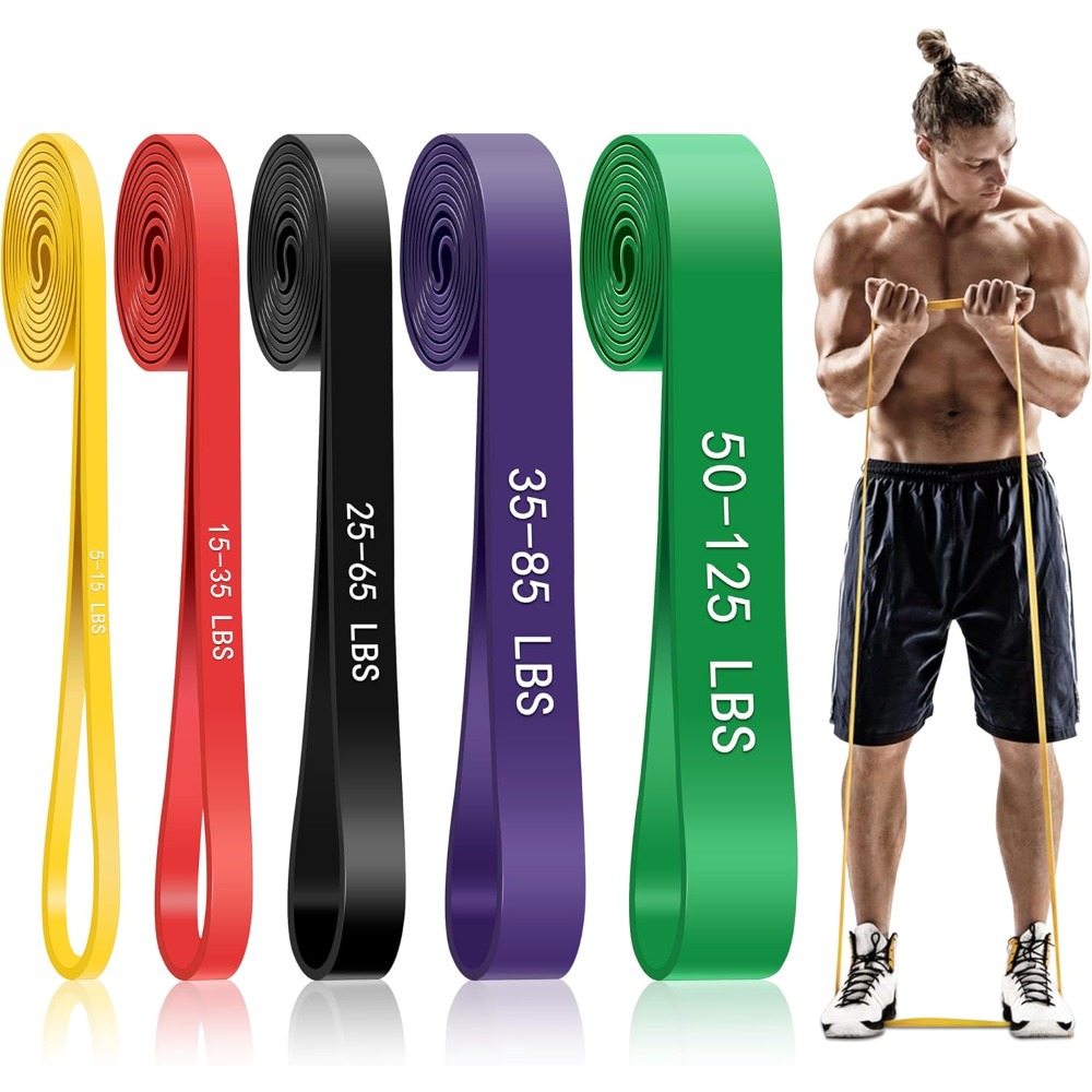 Pita Bantu Pull Up, Pita Resis - Resistance Bands Set With Handles ulasan dan harga