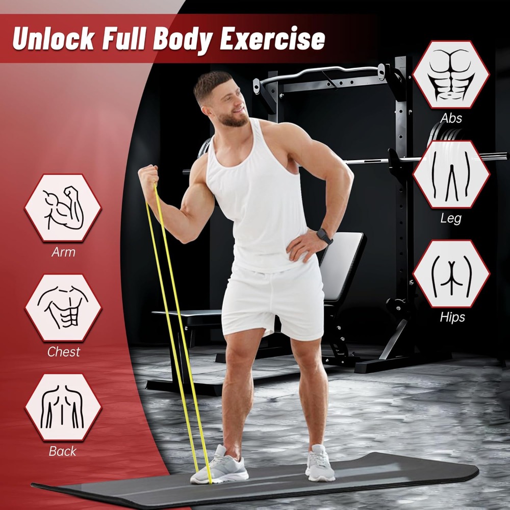 Pita Bantu Pull Up, Pita Resis - Resistance Bands Set With Handles ulasan dan harga