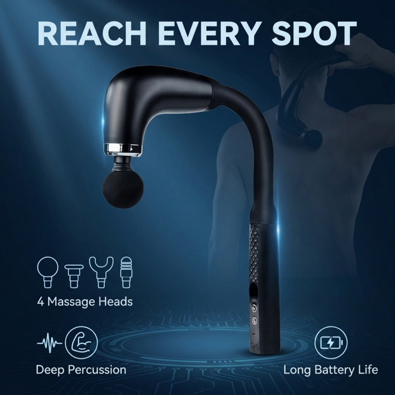 Pistol Pijat Otot Elektrik den - Electric Massage Gun Deep Tissue ulasan dan harga