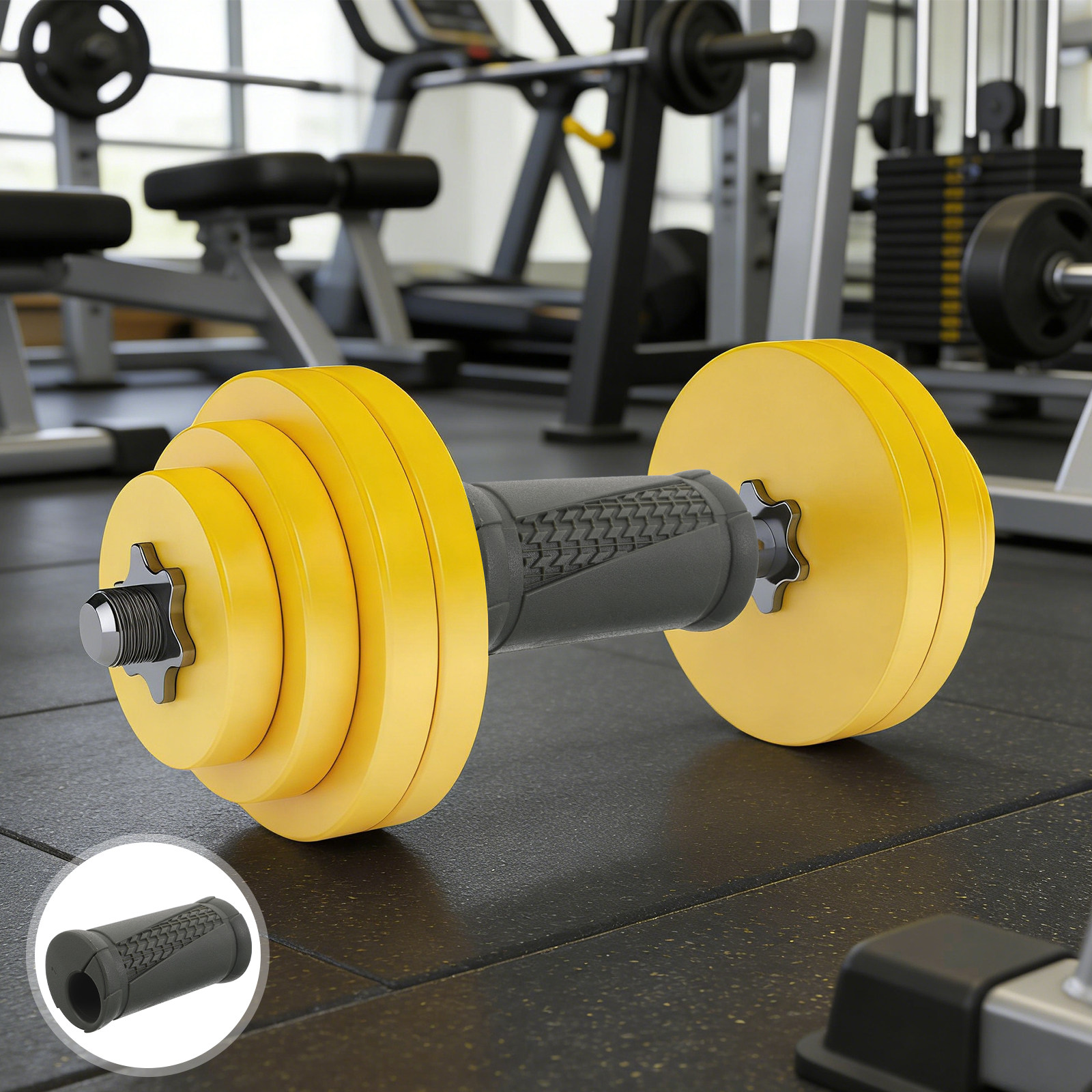 2 Buah Pegangan Dumbbell Anti  - Fitness Equipment ulasan dan harga