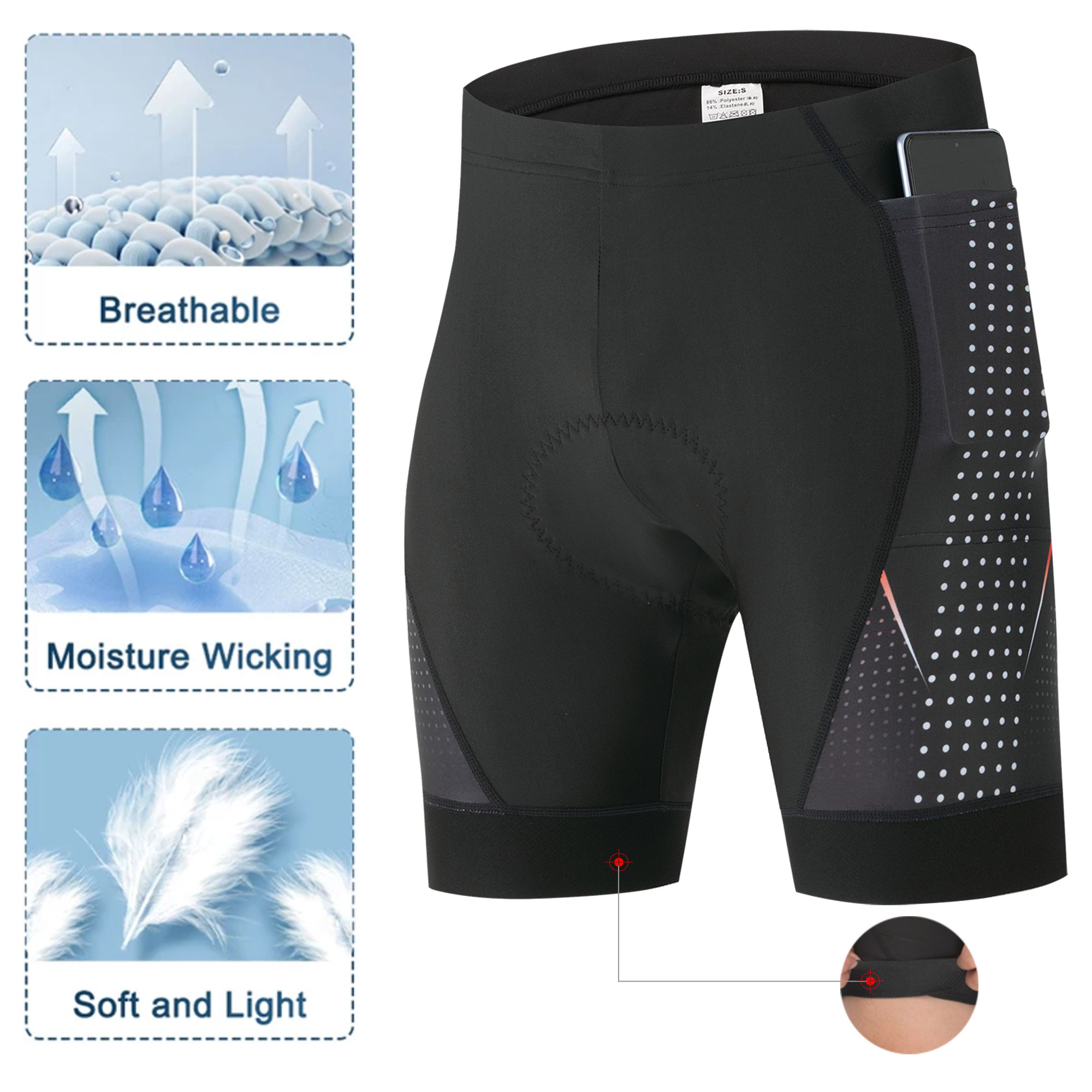 Celana Sepeda Premium Dengan B - Padded Cycling Shorts 5D Gel ulasan dan harga