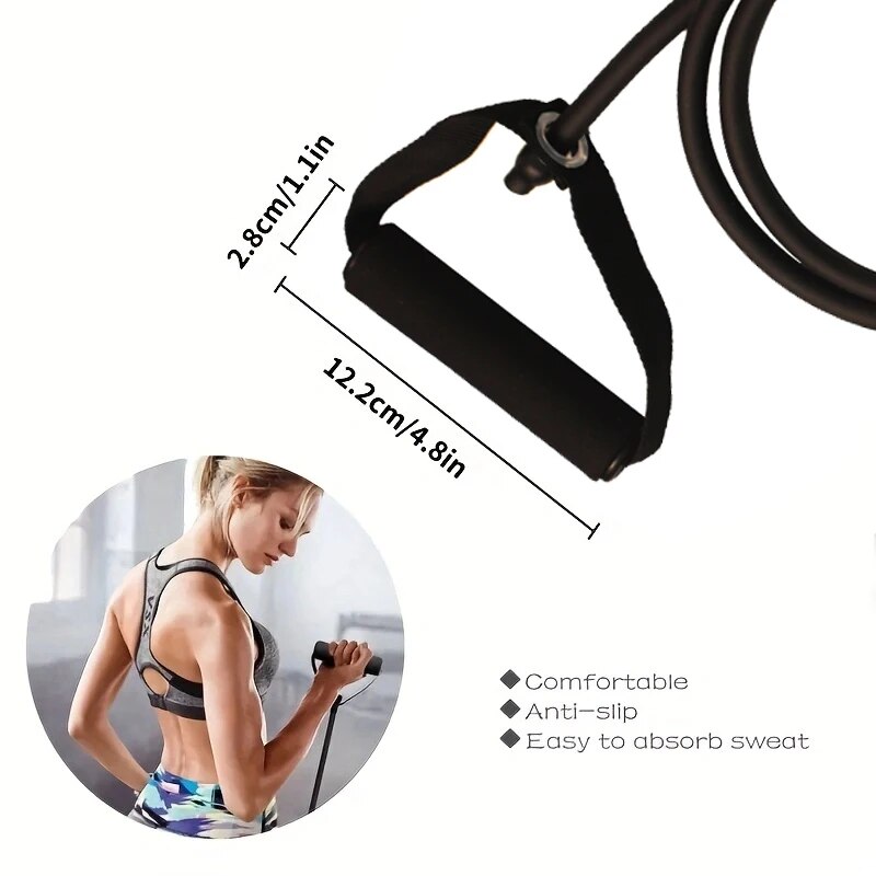 Resistance Band Dengan Peganga - Resistance Bands Set With Handles ulasan dan harga