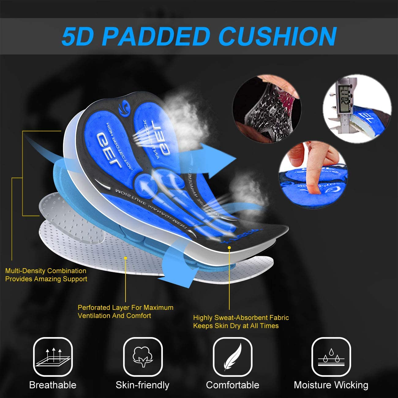 X-Tiger Pakaian Dalam Berseped - Padded Cycling Shorts 5D Gel ulasan dan harga