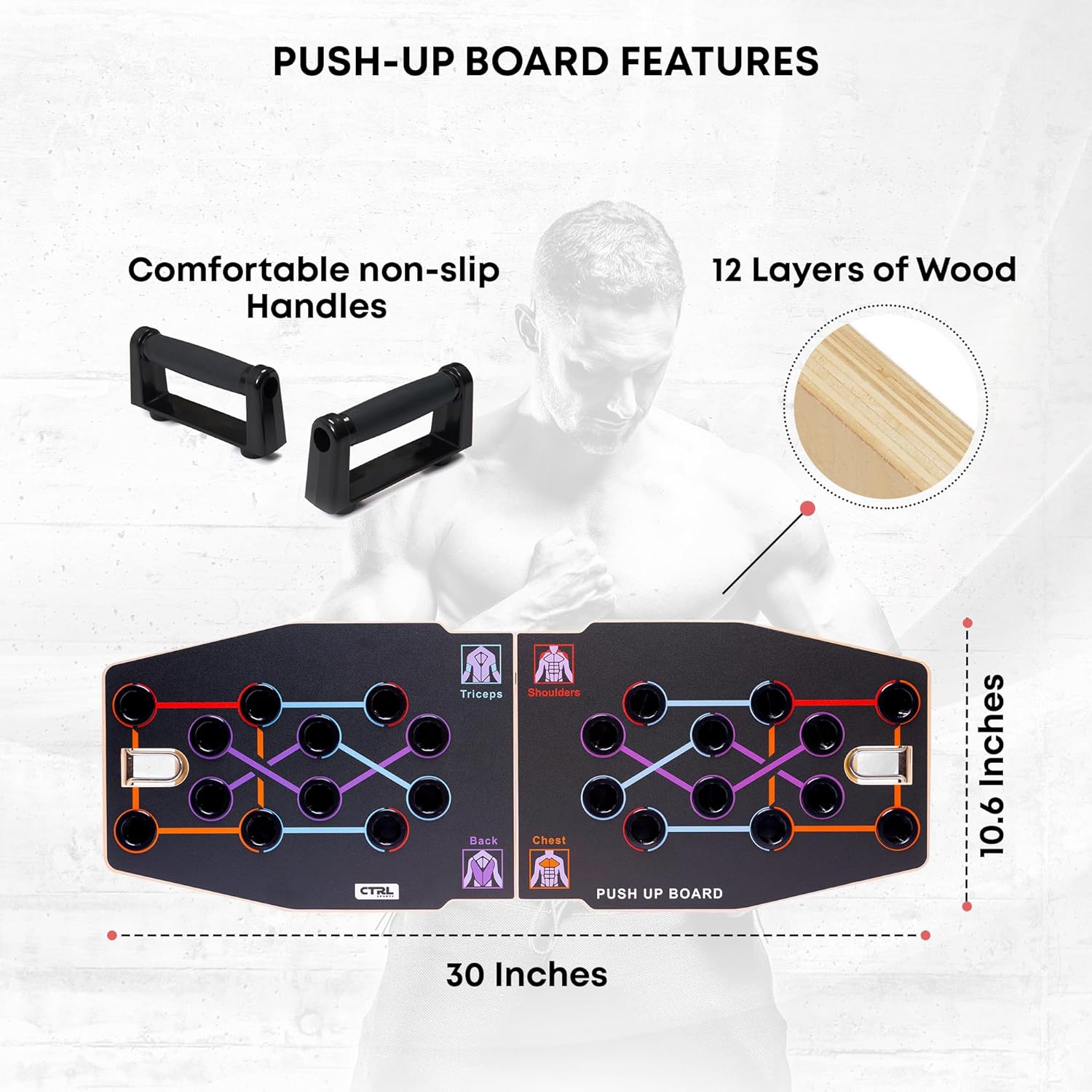 Papan Push Up Kayu Lipat Multi - Push Up Board Foldable Multi Function ulasan dan harga