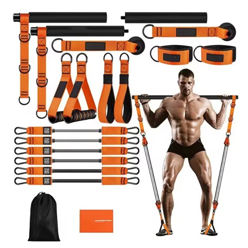Kit Bar Pilates dengan Resista - Pilates Bar Kit With Resistance Bands ulasan dan harga
