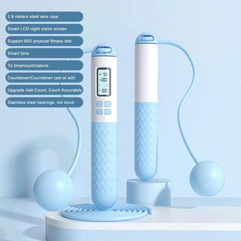 Tali Lompat Tanpa Kabel Anti-S - Smart Jump Rope Digital Counter ulasan dan harga