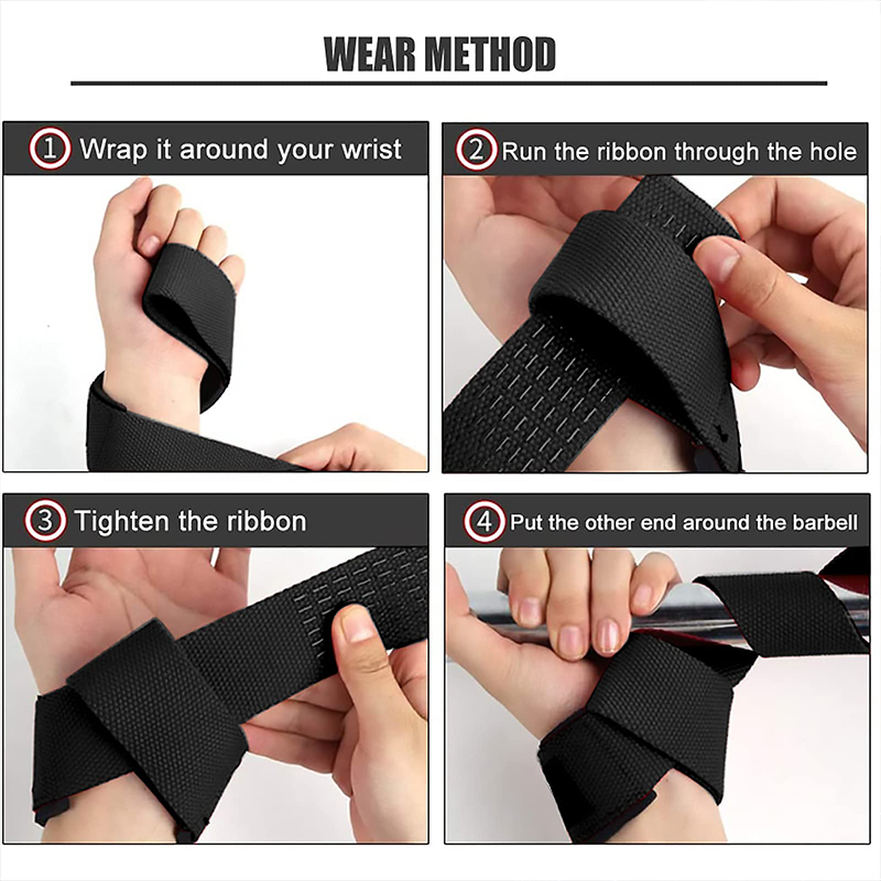 2Pcs Tali Angkat Beban Gym Sar - Wrist Wraps Weightlifting Support ulasan dan harga
