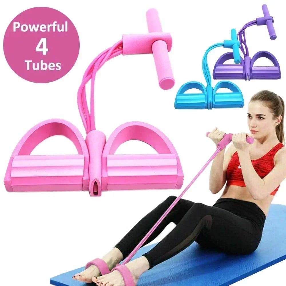 Pita Elastis Resistensi Tingka - Resistance Bands Set With Handles ulasan dan harga